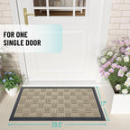 OLANLY Front Door Mat Outside Entrance 29.5x17, Heavy Duty Sturdy Natural - Image 2