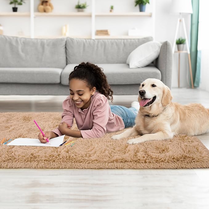 Tepook Soft Runner Rugs for Bedroom Living Room, Fluffy Plush Rug 2x6 for Kids - Image 8
