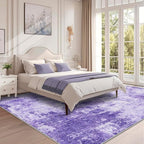 RELEANY Washable Area Rugs 6'x9' Non-Slip Modern Abstract Soft - Image 2