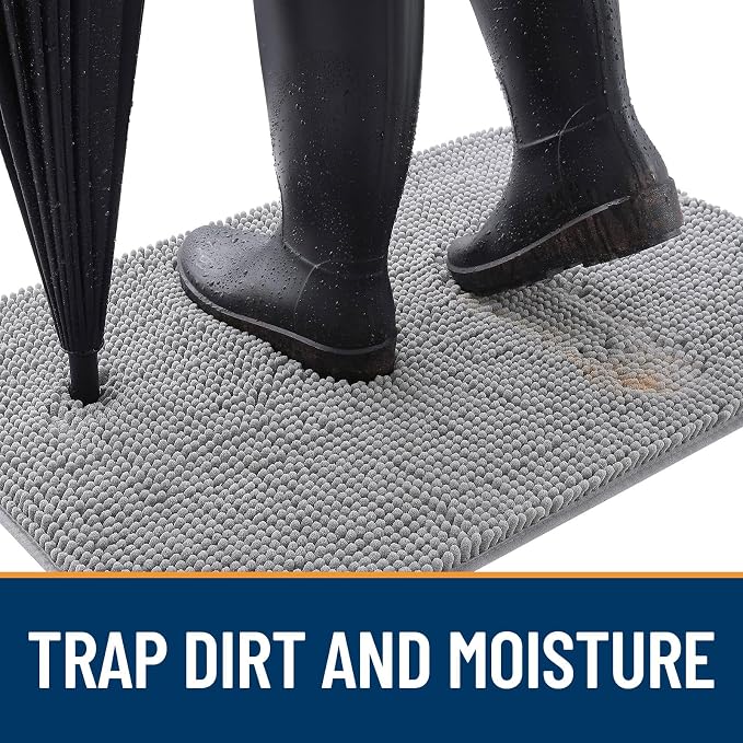 OLANLY Dog Door Mat for Muddy Paws 47x32, Absorbs Moisture and Dirt, Absorbent - Image 2