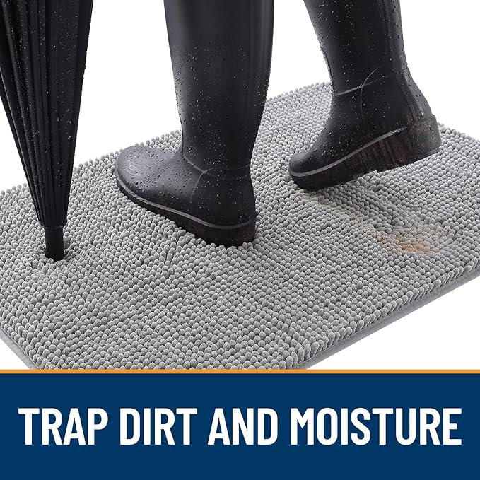 OLANLY Dog Door Mat for Muddy Paws 54x32, Absorbs Moisture and Dirt, Absorbent - Image 2