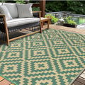 Outdoor Patio Plastic Straw Rug by Kalafun
