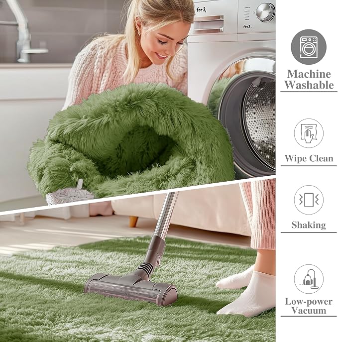 OLANLY 8x10 Machine Washable Large Area Rugs - Image 2