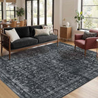Rugxara 4x6 Rug for Living Room Bedroom, Vintage Retro Boho Area Rugs, Non Slip by Rugxara