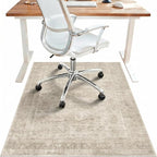 48"x72" Office Chair Mat for Hardwood Tile Floor, Under Desk Carpet Protector by BESBLEE