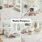 10x14 Area Rugs for Living Room Washable Rug: Anti-Skid Abstract Modern Living - Image 8