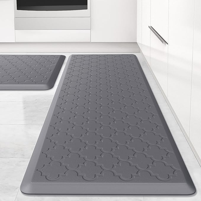 Kitchen Mat Cushioned Anti-Fatigue Floor Mat, Waterproof Non-Skid Ergonomic by SoftDuo