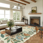 Lahome Floral 9x12 Area Rugs for Living Room Bedroom, Soft Washable Rugs 9x12 - Image 3