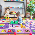 Kids Rugs for Playroom Bedroom Classroom Nursery, Non-Slip and Washable Rugs - Image 3