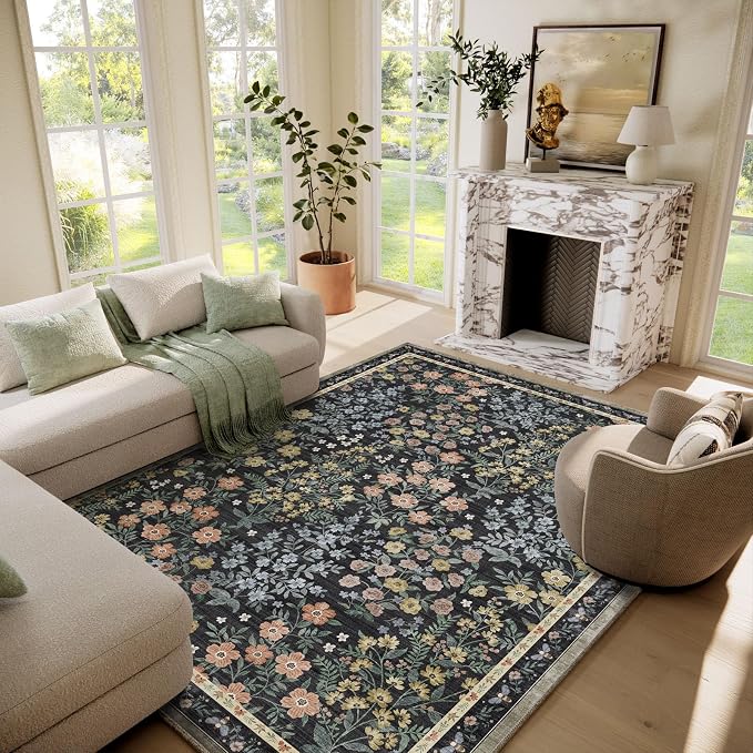 Washable Living Room Area Rug: 6x9 Area Rugs by palohom