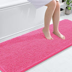 OLANLY Bathroom Runner Rugs 70x24, Soft Absorbent Chenille Bath Rugs, Rubber by OLANLY