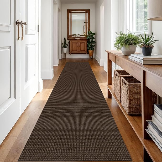 IOHOUZE Washable Runner Rug 2.6x12 Non Slip Rubber Backed Extra Long Hallway - Image 8