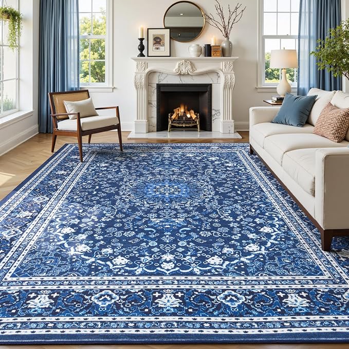 Lofus 9x12 Area Rugs for Living Room, Machine Washable Non-Slip Area Rug - Image 8