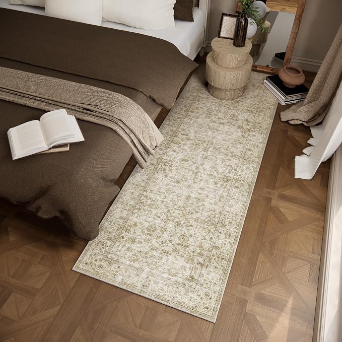 Washable Kitchen Rug Runners for Hallways: 2'x6' Bedroom Runner Rug Non Slip - Image 2
