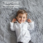 PAGISOFE Grey Runner Rugs for Hallway 2x6 Ft, Super Soft Fluffy Rug Home Decor - Image 9