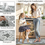 Collive Boho Kitchen Rugs and Mats 2PCS, Cushioned Anti Fatigue Kitchen Mats - Image 6