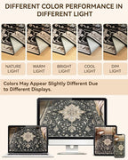 RELEANY Area Rugs Runner 2'x10' Washable Non-Slip, Floral Vintage Distress - Image 8