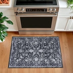 KILOCOCO Small Area Rug 2x3 Entryway Rugs Printed Vintage Moroccan Floral - Image 2