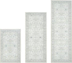 GRANNY SAYS Boho Kitchen Rug Sets of 3, Non Slip Washable Faux Wool Kitchen Mats - Image 9