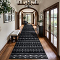 SERISSA Hallway Runner Rug, Soft Low-Pile Boho Geometric Indoor Long Carpet by SERISSAHomeDecorCollection