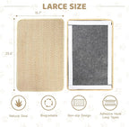 Graciadeco Cat Scratcher Mat 23.6" x 15.7" Sisal Rope 2 Packs Cat Scratch - Image 2