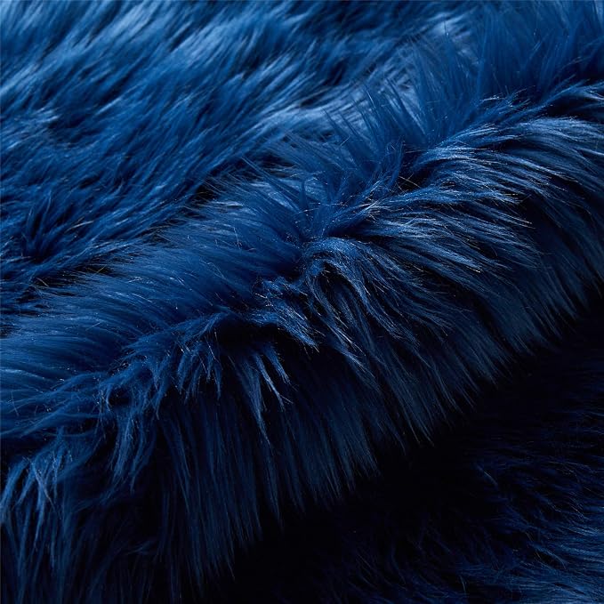 EasyJoy Ultra Soft Fluffy Shaggy Area Rug Faux Fur Rug Chair Cover Seat Pad - Image 5
