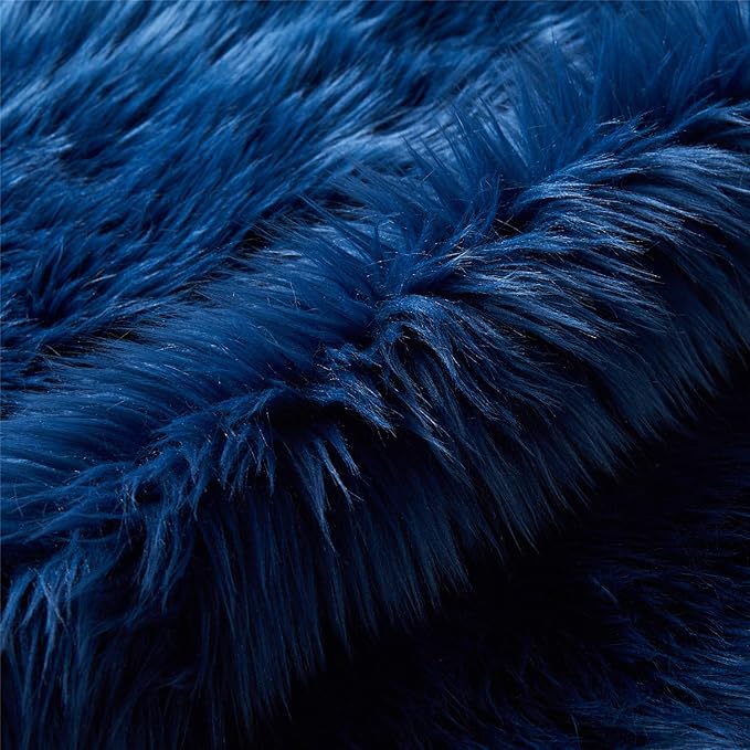 EasyJoy Ultra Soft Fluffy Shaggy Area Rug Faux Fur Rug Chair Cover Seat Pad - Image 8