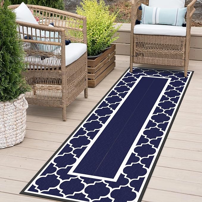 GENIMO 2.5' x 8' Outdoor Rug Waterproof - Image 2