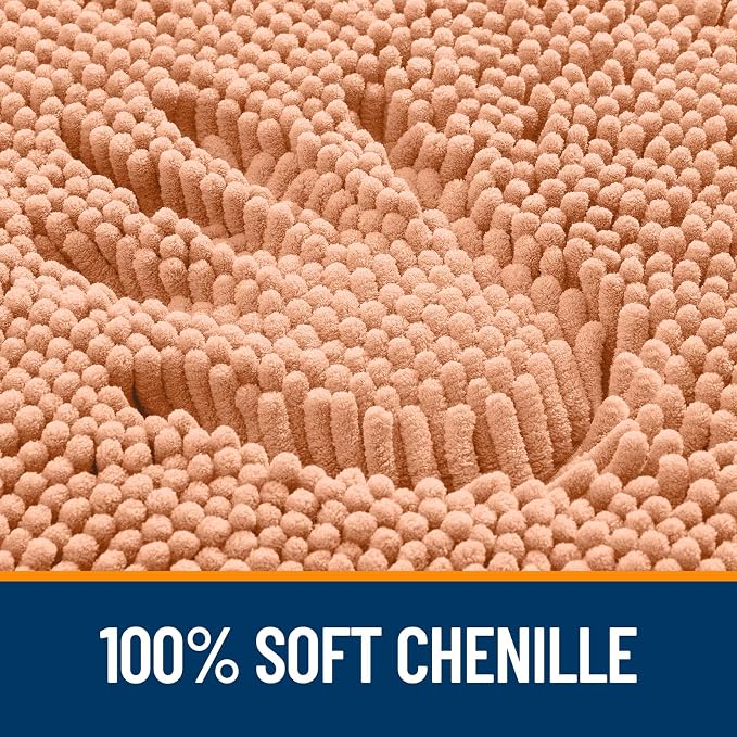 OLANLY Large Bathroom Rugs 40x32, Extra Soft Absorbent Chenille Bath Rugs - Image 3