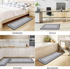 Mattitude Kitchen Mats Set of 2 Cushioned 0.47 inch Kitchen Rugs Non-Skid Rug - Image 7