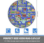 Capslpad Blue Car Road Kid Rug Carpet Playmat - Image 2