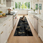 RELEANY Washable Area Rugs 2x7 Non-Slip Modern Abstract Soft by RELEANY