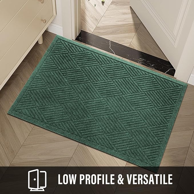HIYARD Sturdy Front Door Mat, Absorbent Muddy Dirt Resist Welcome Door Mats - Image 6