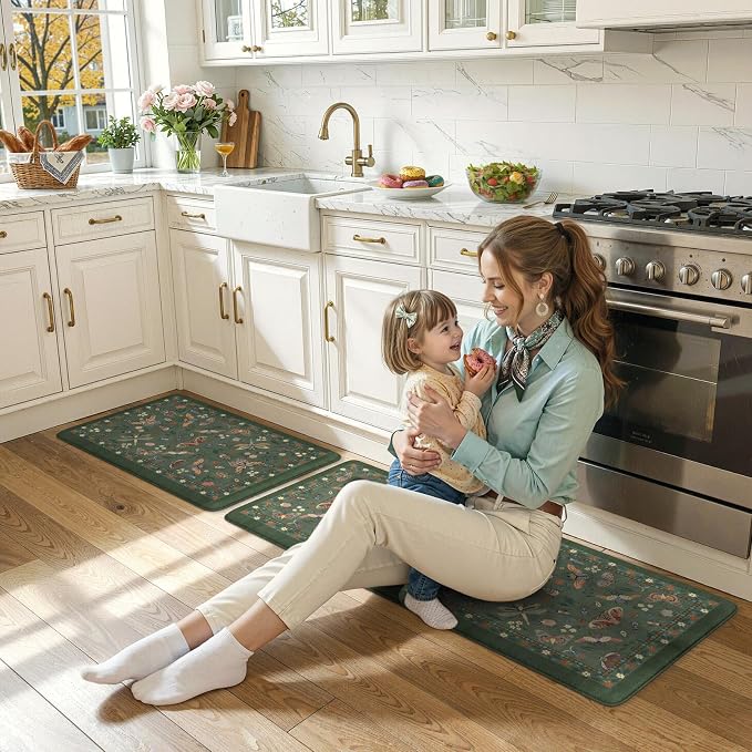 LEEVAN Anti Fatigue Mats for Kitchen Floor Non-Slip, Cushioned Kitchen Mats for - Image 8