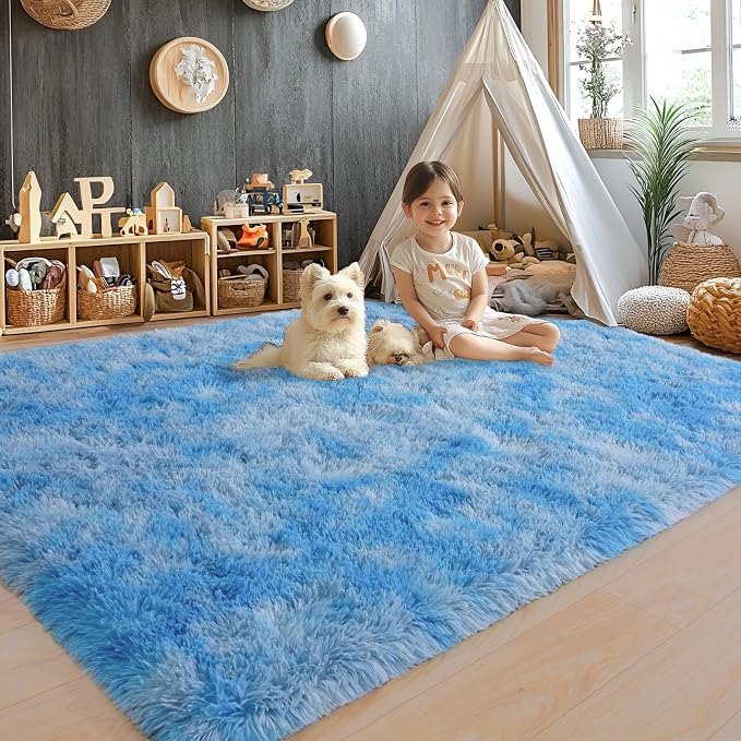 8x10 Area Rugs for Living Room, Ultra Soft Fluffy Large Shaggy Rug Carpet for - Image 2
