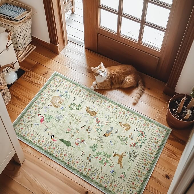 Washable Door Mat Indoor Entrance: 2x3 Entryway Rugs Small Area Rug Non-Slip - Image 6
