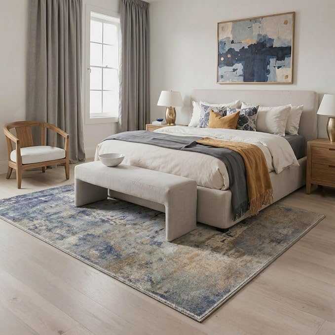 BEIMO Area Rugs 5x7 for Living Room Bedroom, Modern Abstract Machine Washable - Image 3