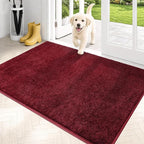 PURRUGS Dirt Trapping Door Mat 31.5" x 47", Non-Slip Machine Washable Entryway by PURRUGS