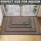 YDKGL Door Mat 17"x30", Dirt Resistant and Absorbent, Non-Slip Rubber Backing - Image 2