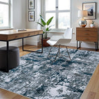 5x7 Area Rugs for Living Room Rug Washable: Abstract Rug for Dining Room - Image 3
