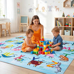 5x7 ABC Classroom Rug for Kids Playroom, Alphabet Rug - Image 6