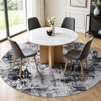 Rugflix Round Area Rugs 8Ft for Living Room, Washable Circle Rug - Image 2