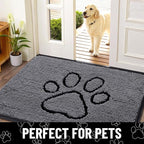 Smiry Dog Door Mat for Muddy Paws, Absorbent Dirt Trapper Non Slip Quick Dry - Image 7