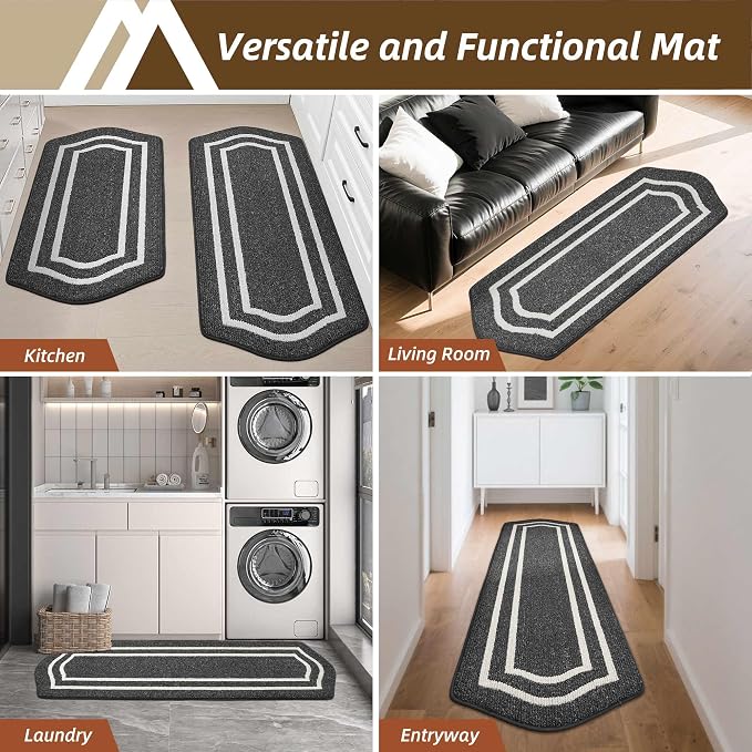 COSY HOMEER Kitchen Rugs and Mats 24"x59" Non Slip Kitchen Mats - Image 5