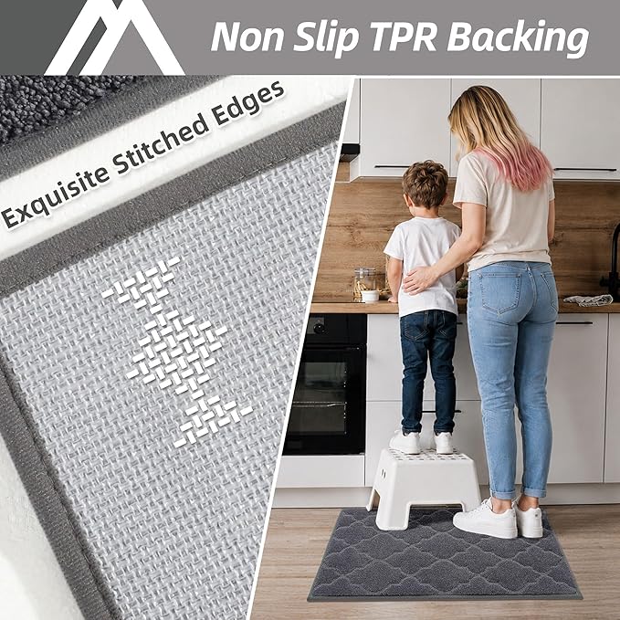 COSY HOMEER Kitchen Rugs Washable Non Slip Kitchen Mats - Image 5