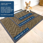 OLANLY Front Door Mat Indoor Outdoor Entrance, Waterproof All-Season, - Image 2