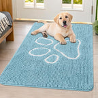 Smiry Dog Door Mat for Muddy Paws, Absorbent Dirt Trapper Non Slip Quick Dry by Smiry