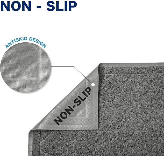 WePet Cat Litter Box Mat, Kitty Premium PVC Pad, Durable Trapping Rug, - Image 3