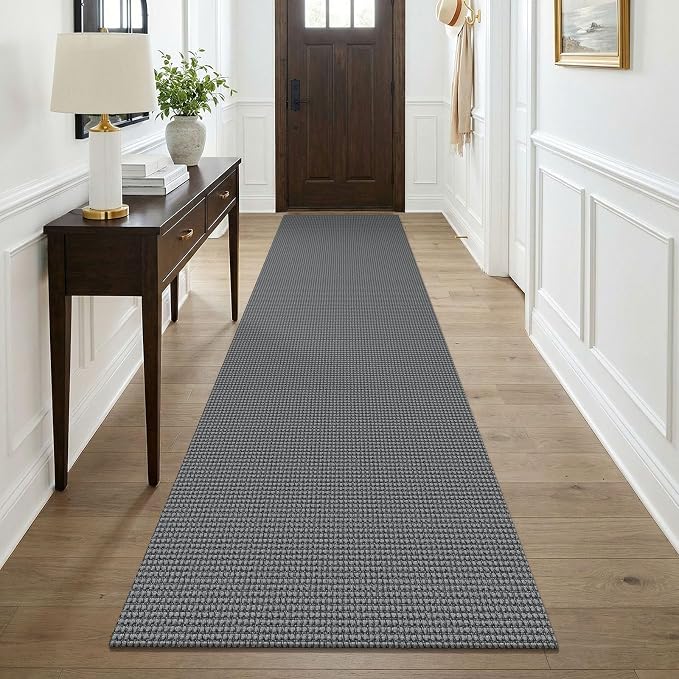 KOZYFLY Cotton Runners for Hallway 3x9, Wide Washable Runner Rug, Woven Non by KOZYFLY