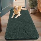 Smiry Dog Door Mat for Muddy Paws 48x30, Absorbent Dirt Trapper, Non-Slip by Smiry